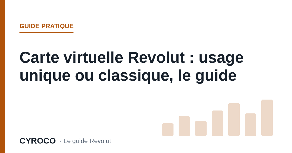 Carte virtuelle Revolut : usage unique ou classique, le guide