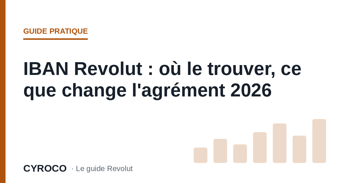 IBAN Revolut : où le trouver, ce que change l'agrément 2026