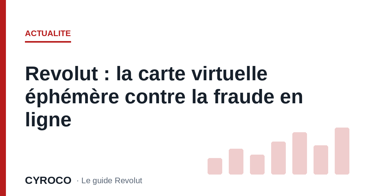 Revolut : la carte virtuelle éphémère contre la fraude en ligne