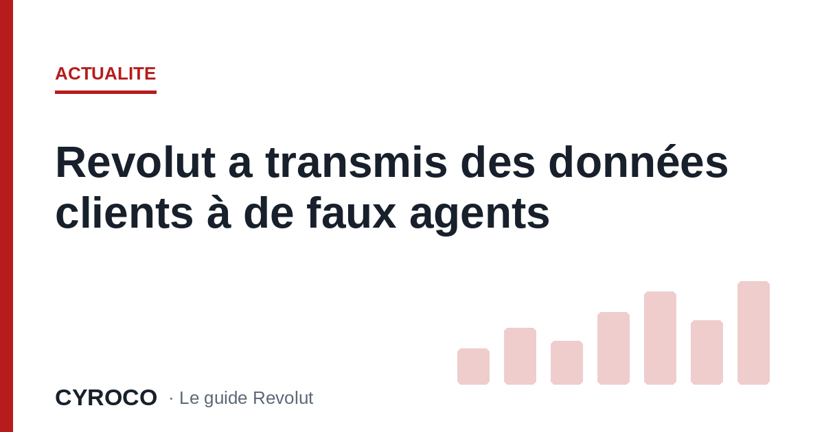 Revolut a transmis des données clients à de faux agents