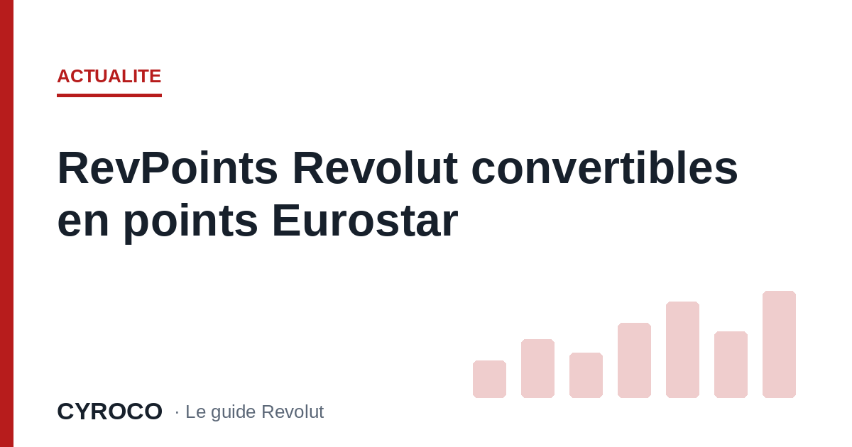 RevPoints Revolut convertibles en points Eurostar
