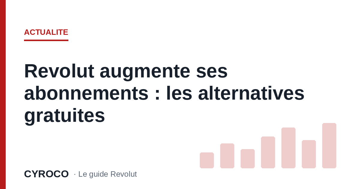 Revolut augmente ses abonnements : les alternatives gratuites