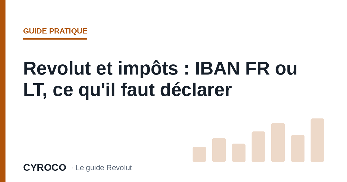 Revolut et impôts : IBAN FR ou LT, ce qu'il faut déclarer