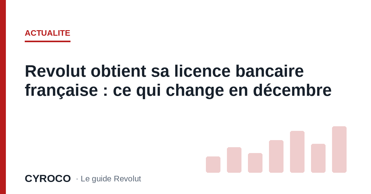 Revolut obtient sa licence bancaire française : ce qui change en décembre