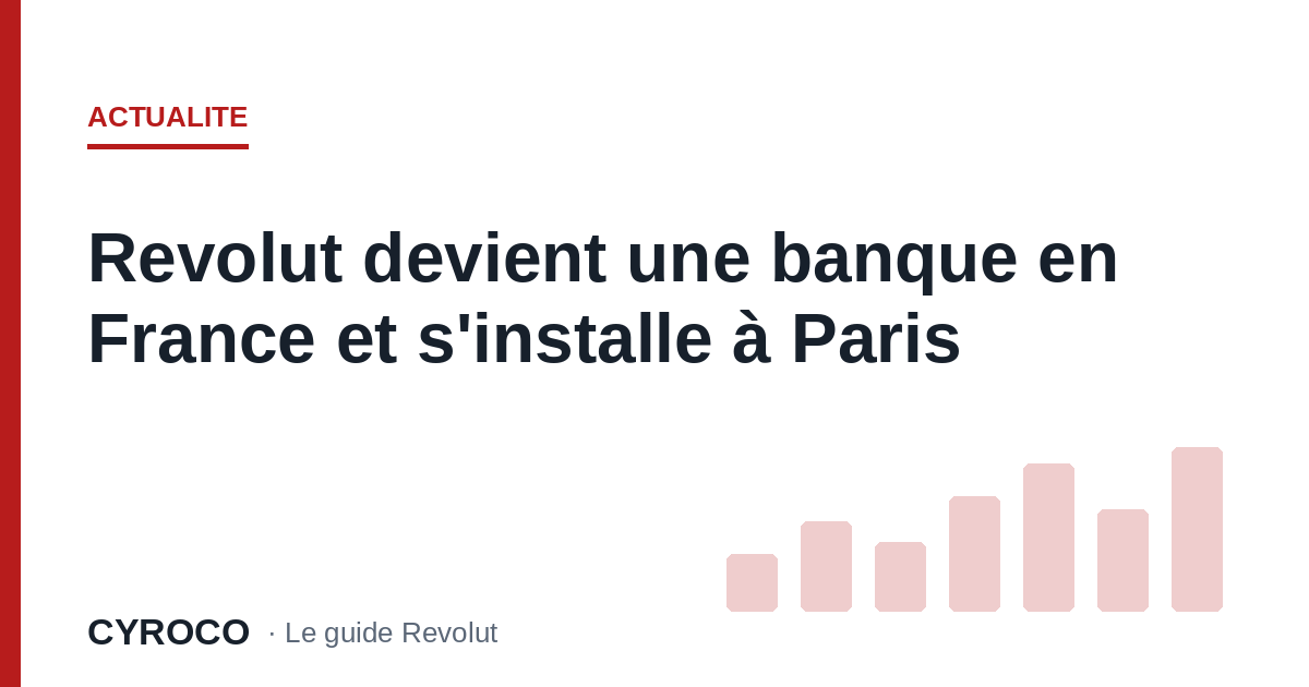 Revolut devient une banque en France et s'installe à Paris