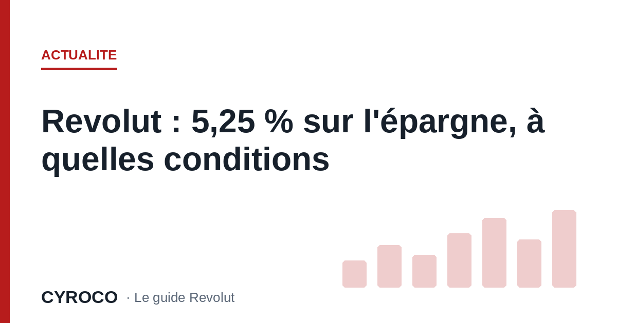 Revolut : 5,25 % sur l'épargne, à quelles conditions