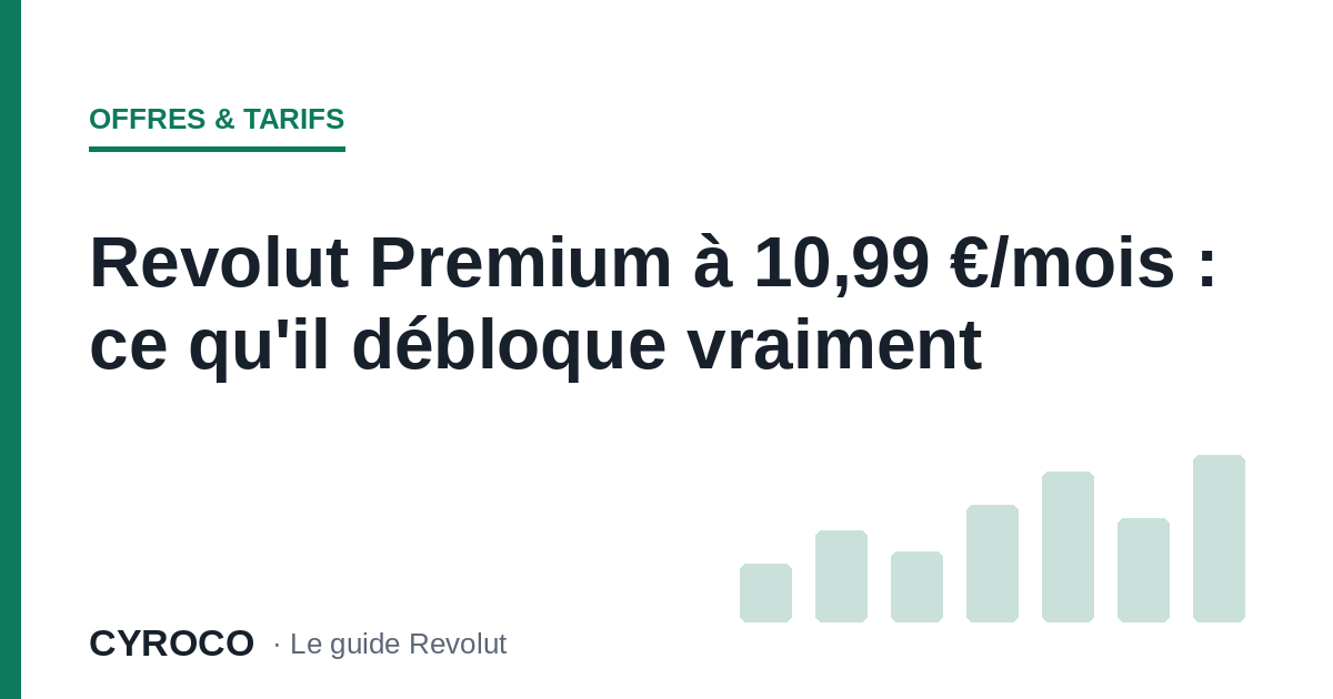 Revolut Premium à 10,99 €/mois : ce qu'il débloque vraiment