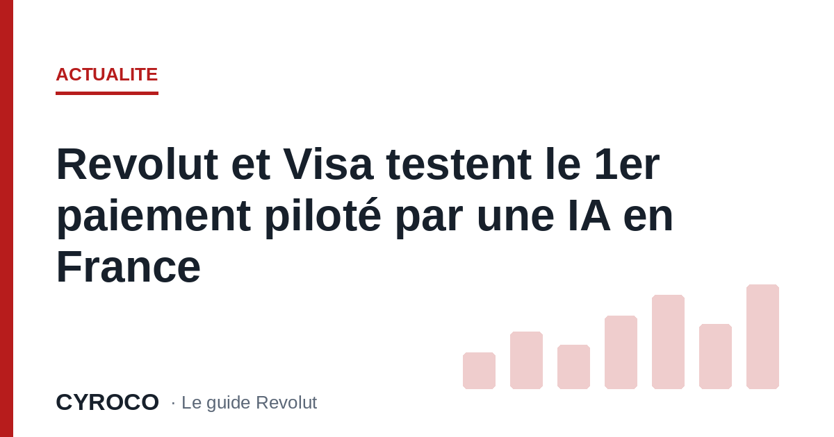 Revolut et Visa testent le 1er paiement piloté par une IA en France