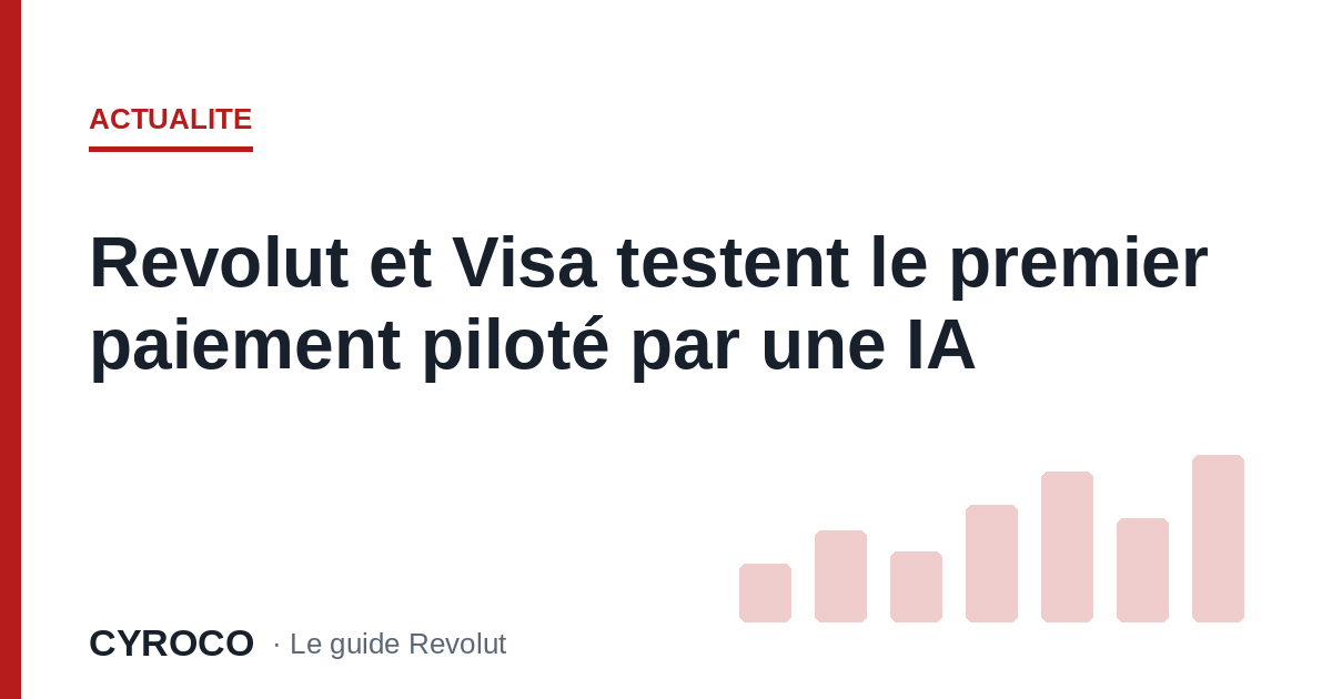 Revolut et Visa testent le premier paiement piloté par une IA