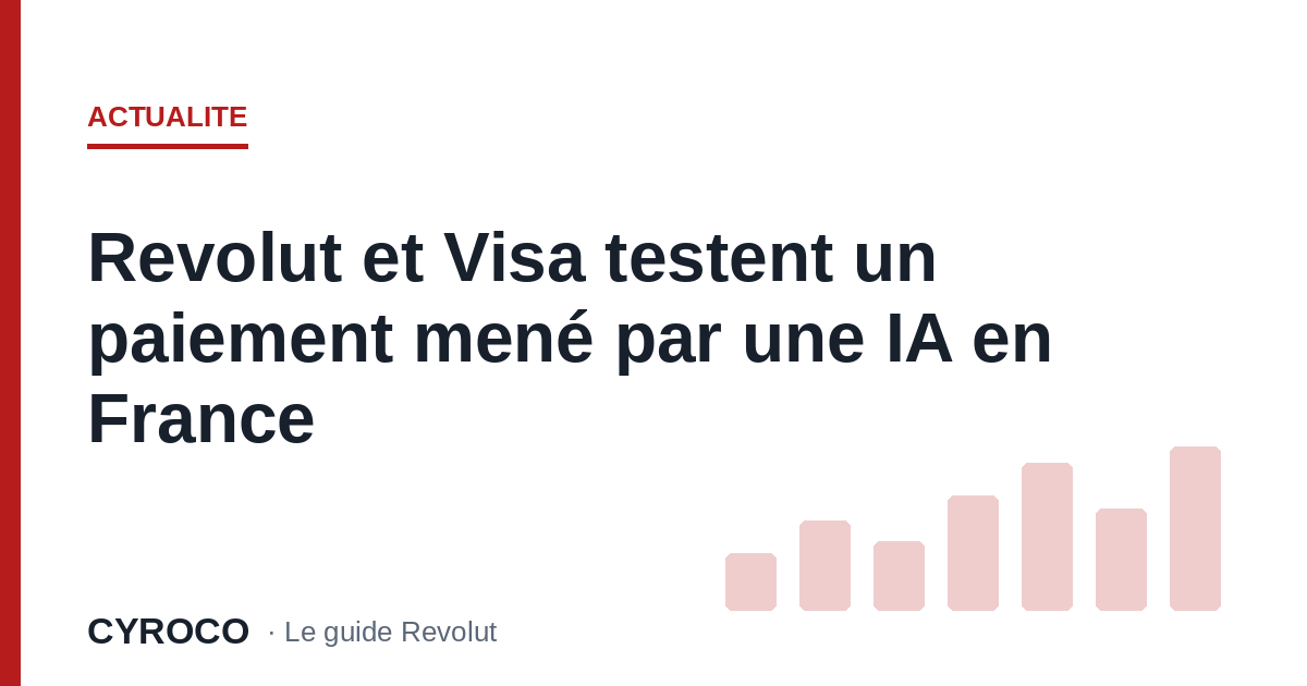 Revolut et Visa testent un paiement mené par une IA en France