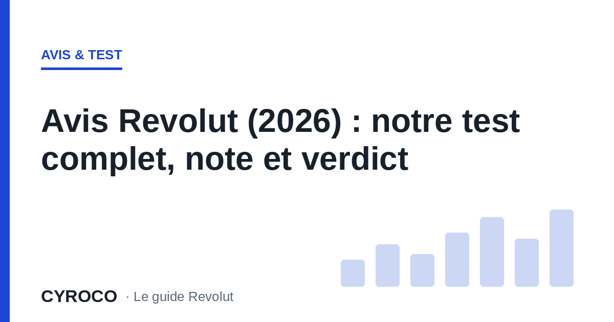 Avis Revolut (2026) : notre test complet, note et verdict