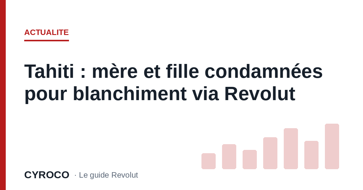 Tahiti : mère et fille condamnées pour blanchiment via Revolut