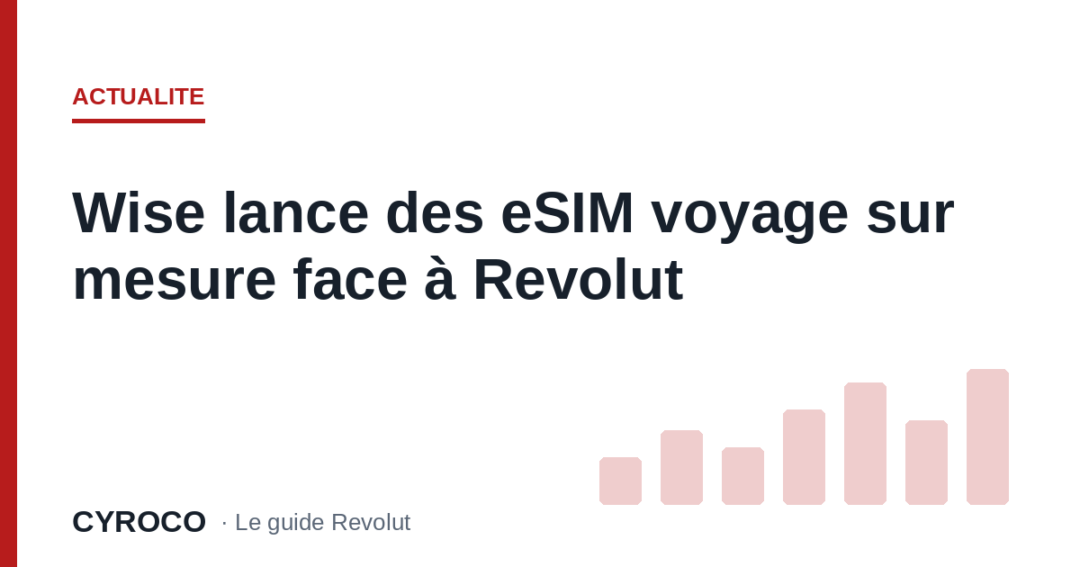 Wise lance des eSIM voyage sur mesure face à Revolut